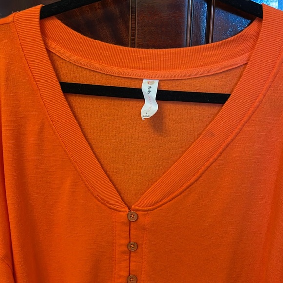 Anthropologie, large, “Auburn”orange, long sleeve top - Picture 3 of 10